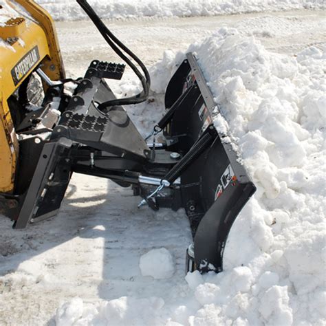 skid steer attach hydraulic snow blade|skid steer snow removal attachments.